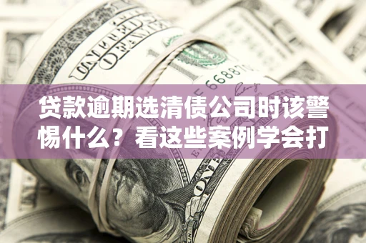 济南贷款逾期选清债公司时该警惕什么？看这些案例学会打翻身仗