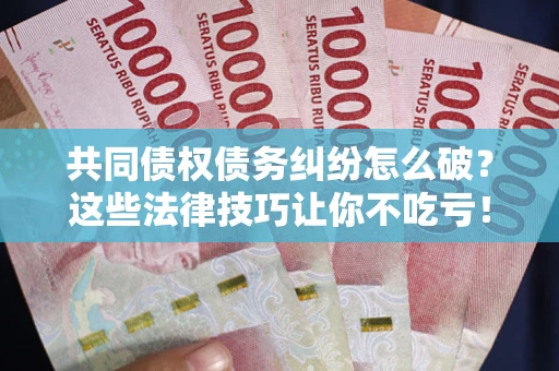 济南共同债权债务纠纷怎么破？这些法律技巧让你不吃亏！